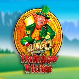 Slingo Rainbow Riches logo by Gaming Realms at SpinMaya Casino